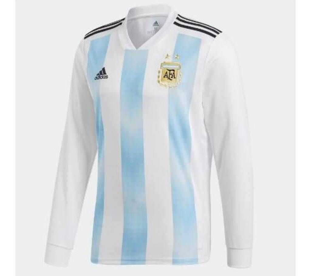 2018 World Cup Argentina Long Sleeve Home Jersey (Copy)