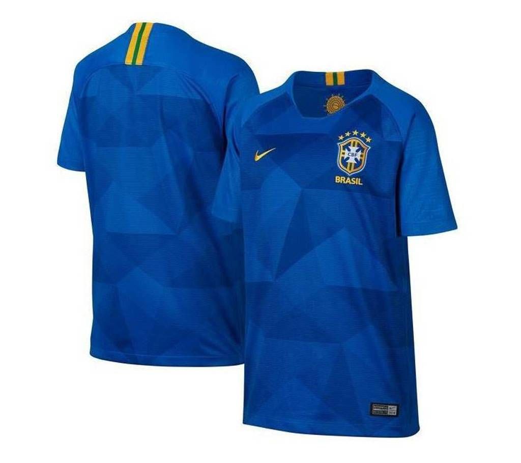 2018 World Cup Brazil Short Sleeve Away Jersey