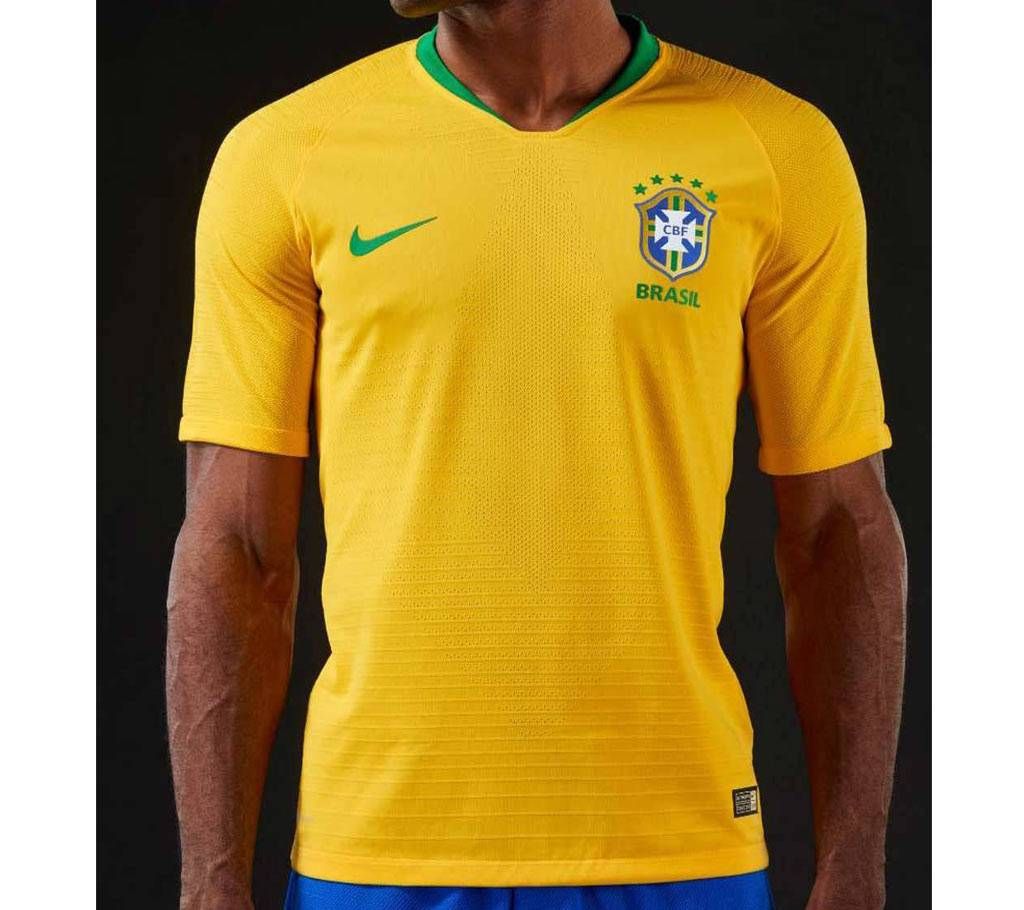 Half Sleeve Brazil Home Jersey FIFA World Cup