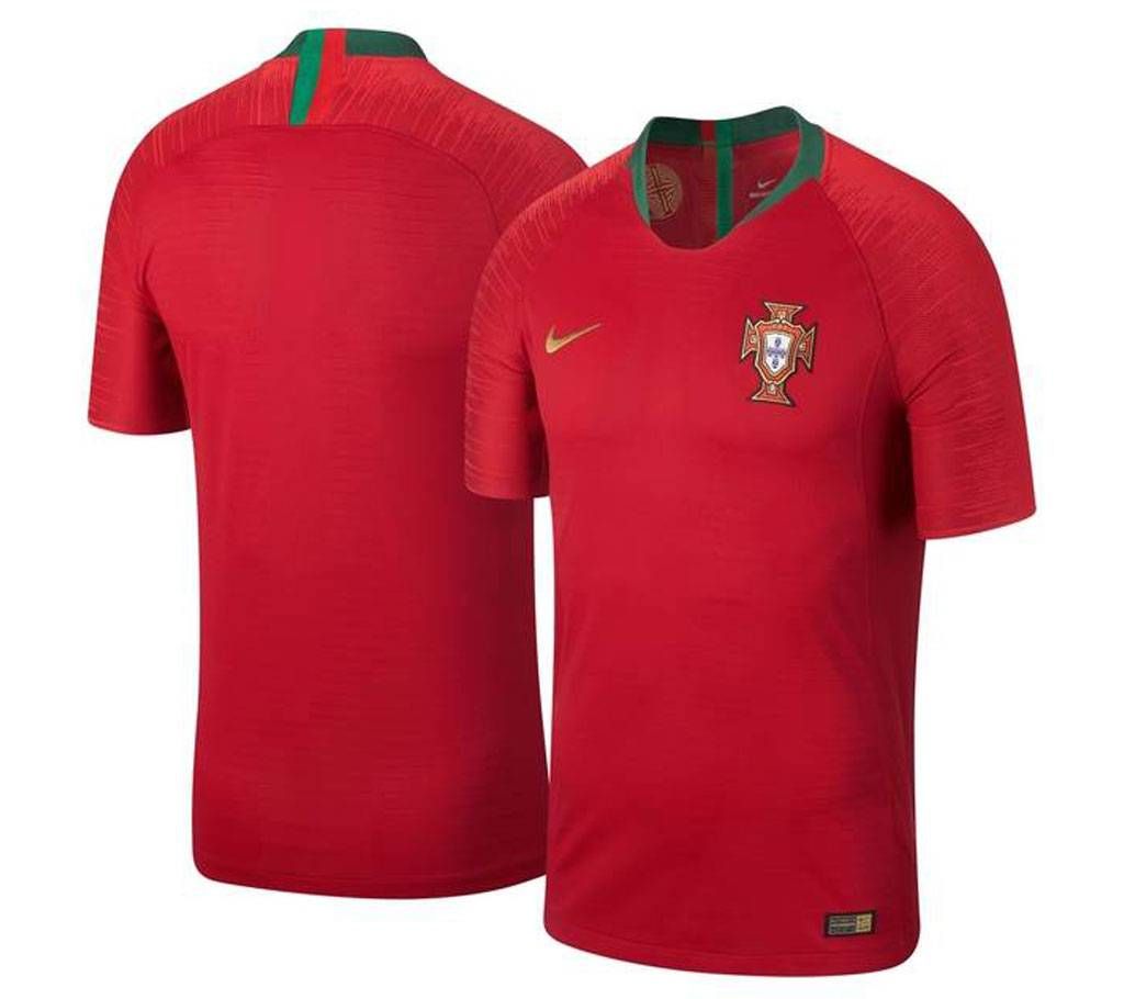 2018 World Cup Portugal Home Short Sleeve Jersey