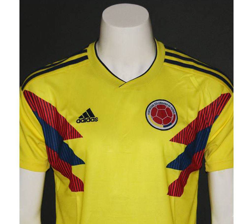 Colombia Home Half Sleeve Jersey World Cup 2018