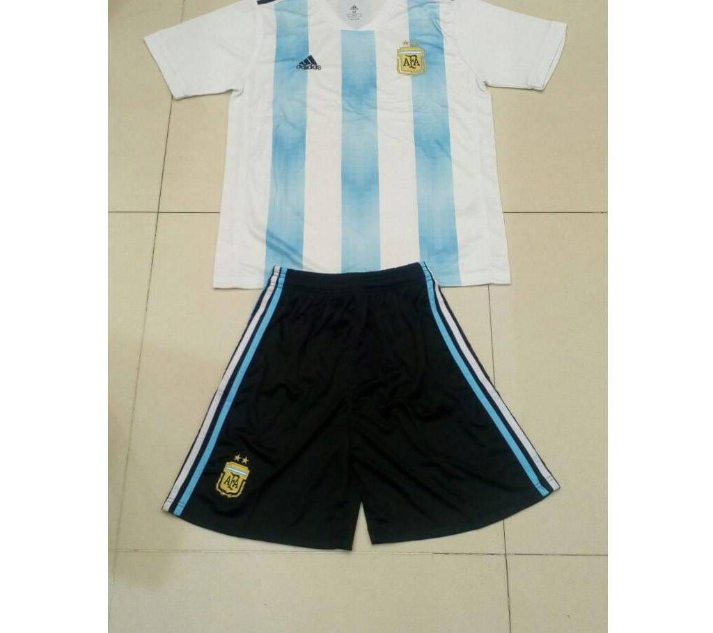 Argentina football jersey for kids with shorts 2018 