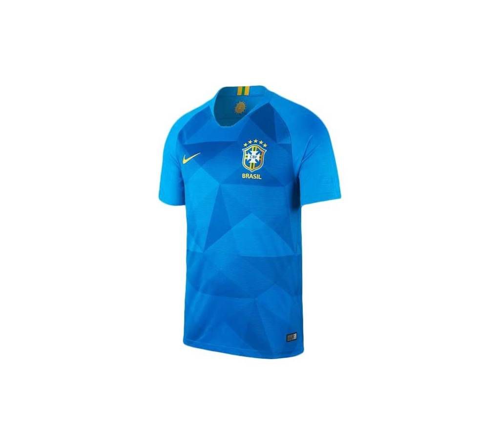 2018 World Cup Brazil Away ShortSleeve Jersey copy (145-155 GSM)