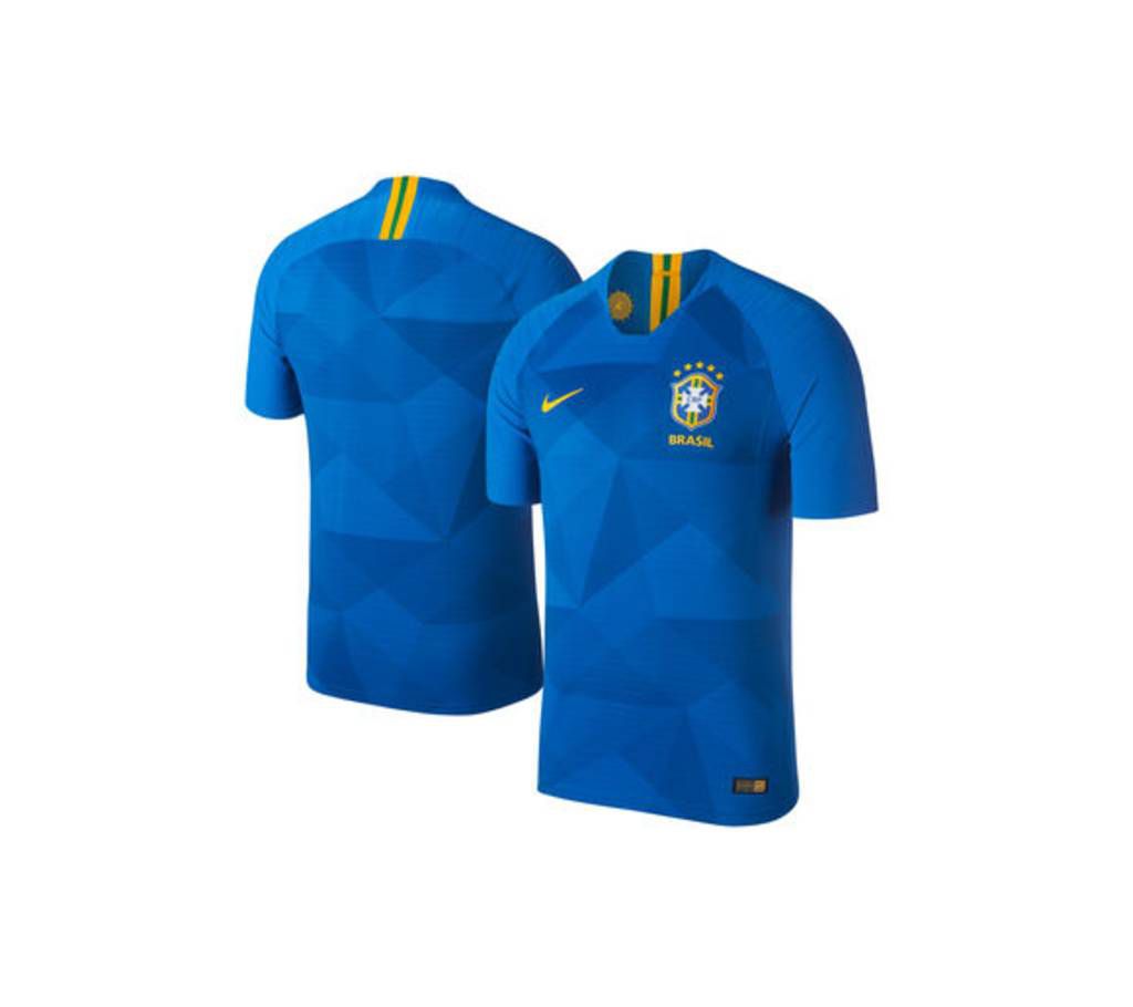 2018 World Cup Brazil Away ShortSleeve Jersey copy (145-155 GSM)