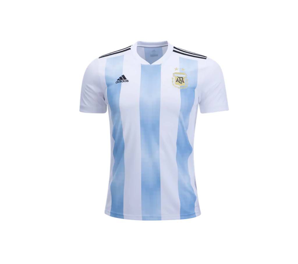 World Cup Jersey 2018- Argentina Home Half Sleeve jersey