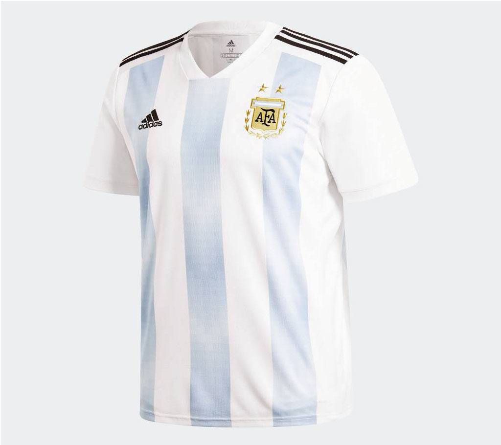 Argentina 2018 World Cup Half Sleeve Home Jersey