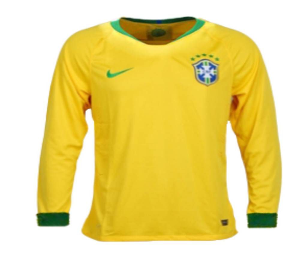 2018 World Cup Brazil home Full Sleeve Jersey (Copy)
