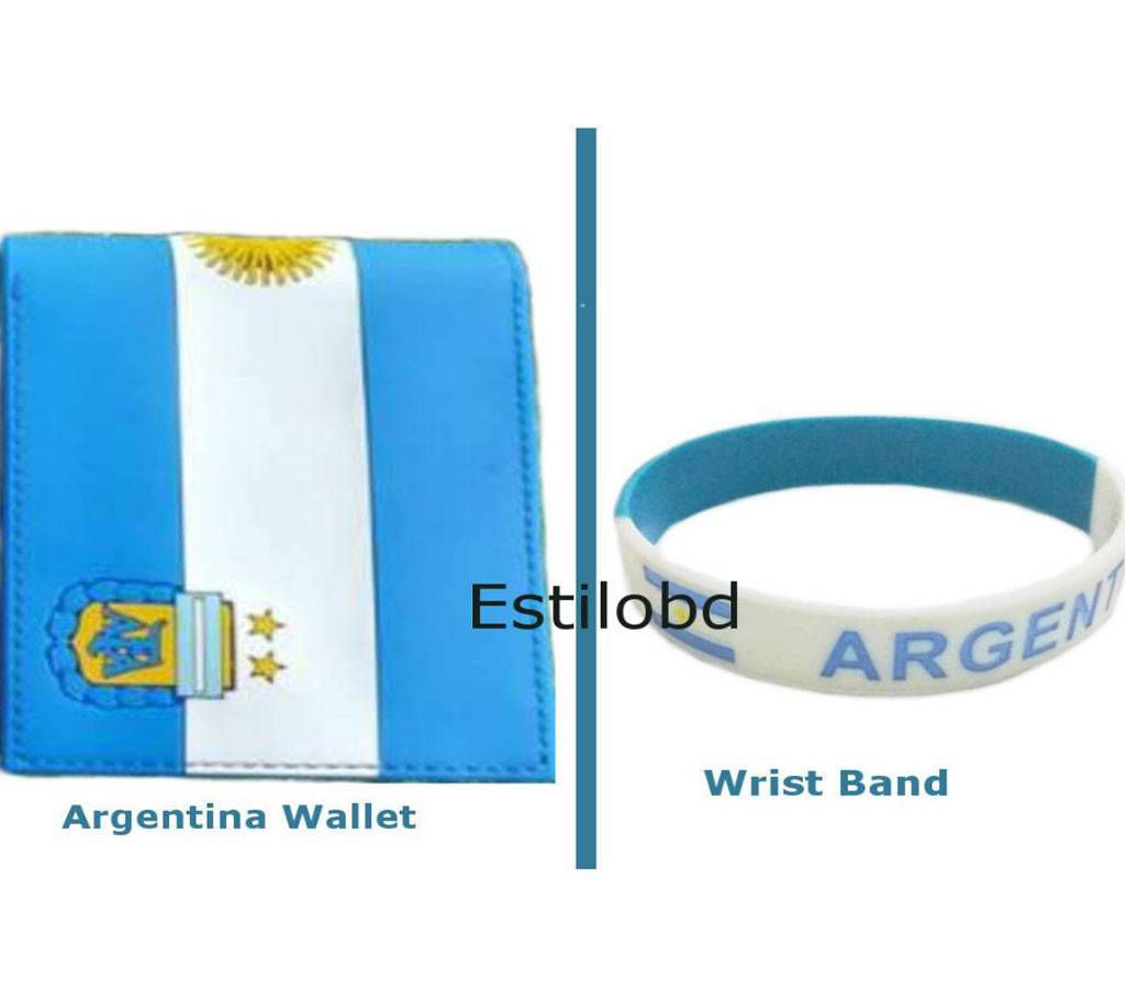 Argentina Wallet & Bracelet Combo Pack